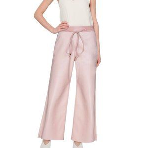 NWT Nanushka faux leather pink pants size s